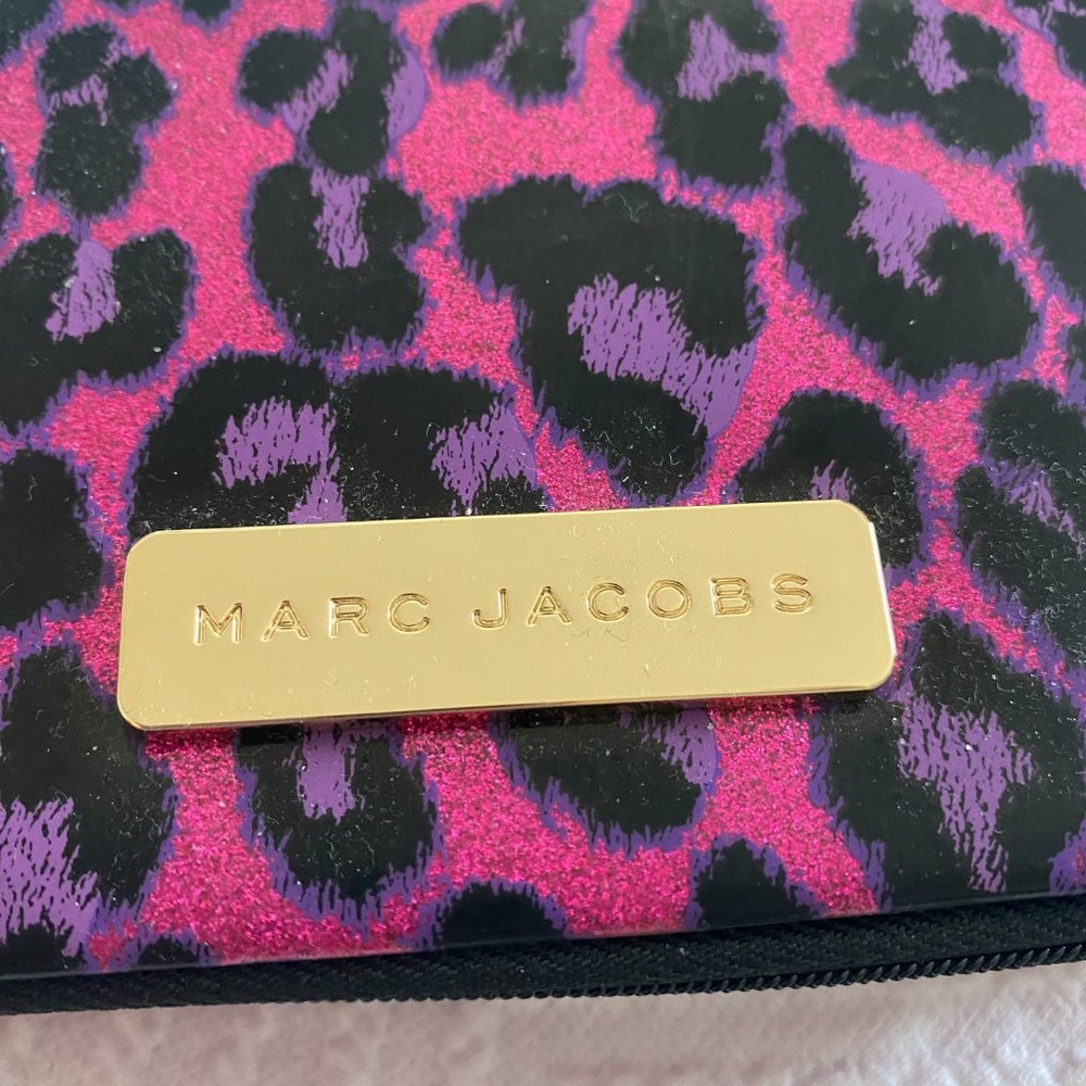 Marc Jacobs Pink and Black Leopard Print Clutch - Picture 3 of 8